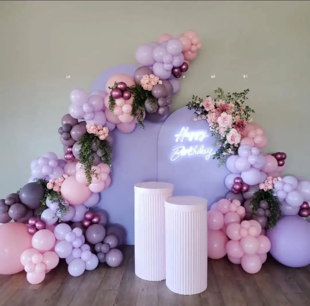 Happy Birthday Aura Luxe Backdrop